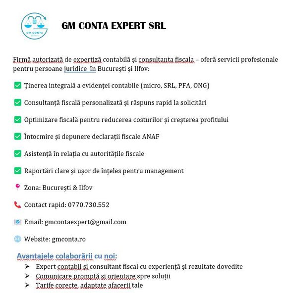 GMContaExpert - Servicii complete de contabilitate