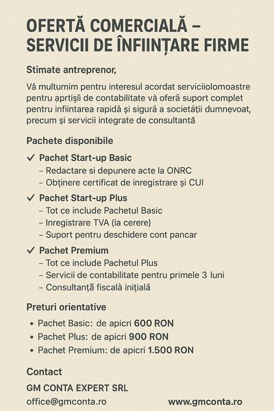 GMContaExpert - Servicii complete de contabilitate